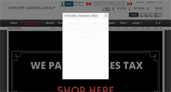 Desktop Screenshot of conceptlighting.ca